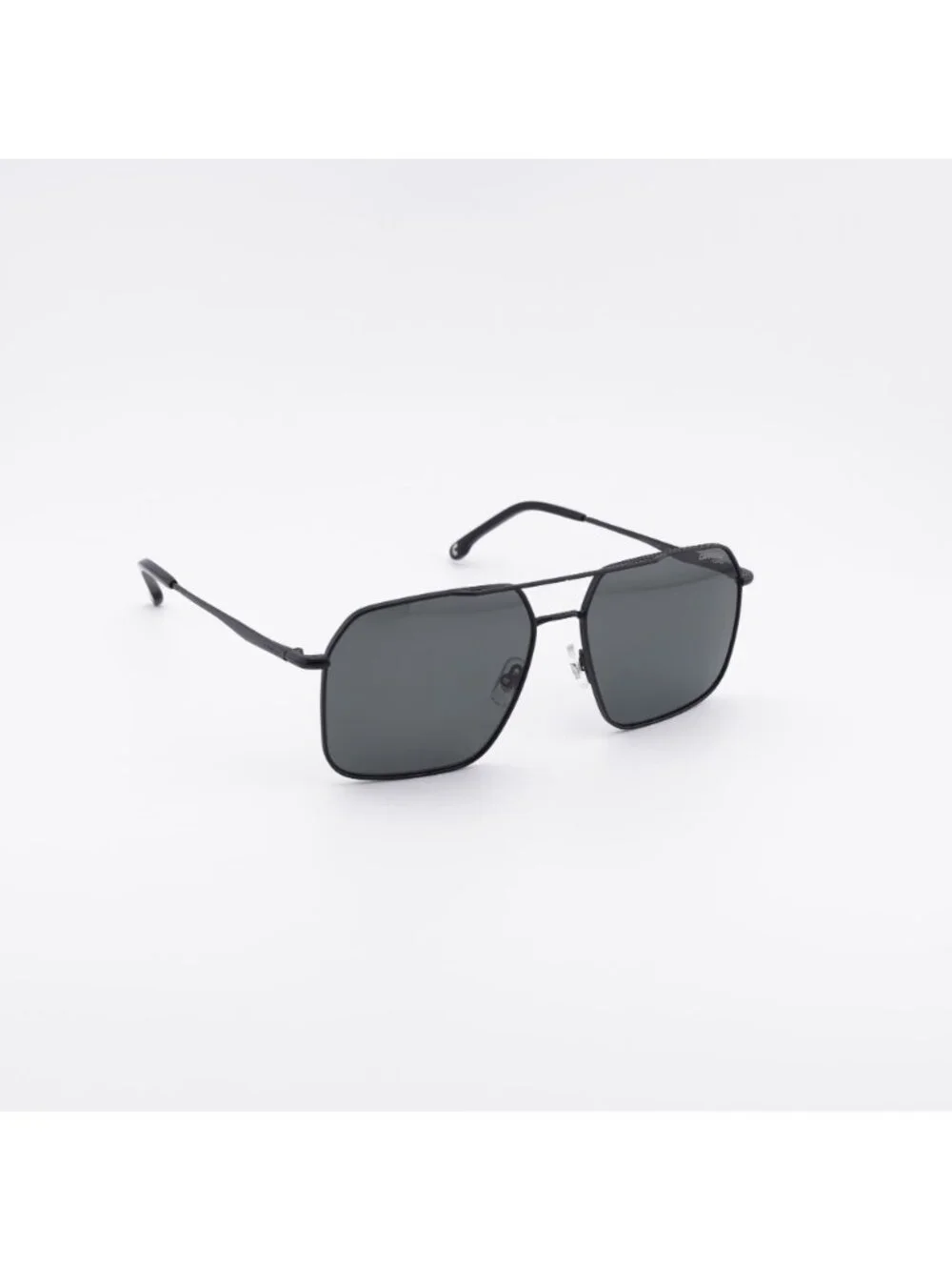 CARRERA 333/S 0003 M9 Sunglasses Black Aviator Frame, Grey Polarized Lenses